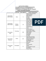 Format Daftar Kelompok PKK