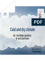 Cold and Dry Climate