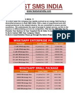 Fast Sms India: Whatsapp Enterprise Package