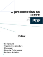 A Presentation on IRCTC