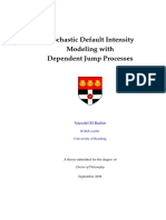 Stochastic Default Intensity Modeling With Dependent Jump Processes