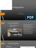 Canal Regulator: by DR G Sreenivasulu