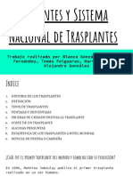 Trasplantes y Sistema Nacional de Trasplantes