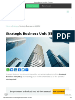 Strategic Business Unit (SBU) - Toolshero