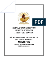 8th Senate - Minutes