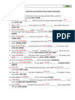 B1 All Tenses T005: Complete The Sentences With The Correct Form of The Verbs in Brackets