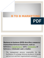 B To B Marketing