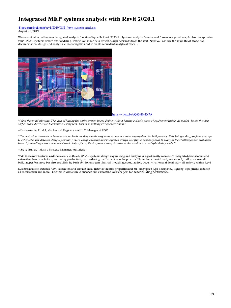 Revit 2020.1 MEP Systems Analysis Guide | PDF | Autodesk Revit ...