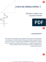 Unidad 1 - 07IMM - Algoritmo Simplex para Programas Lineales