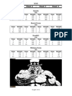 Week 1 Week 2 Week 3 Week 4: 400 Reps Weight Reps Weight Reps Weight Reps Weight