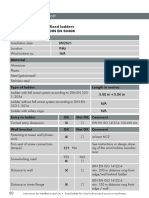 Installation Report: Installation Report For Fixed Ladders DIN EN ISO 14122-4 / DIN EN 50308