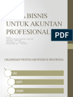 ETIKA BISNIS UNTUK AKUNTAN PROFESIONAL Pertemuan 2