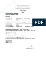 STD I, Ii, Iii Annual Exam Notice