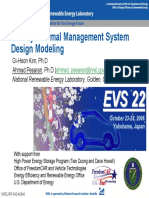 Battery Thermal Management System Design Modeling: Gi-Heon Kim, PH.D Ahmad Pesaran, PH.D