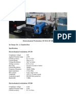 Electrochemical Workstation: SP 150 & SP 200 in Charge: Dr. A. Chandra Bose Specifications Electrochemical Workstation: SP 150