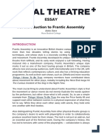 Frantic Assembly Essay - Update March 2021