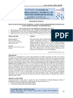 Role of Motivation in Efl Learning: A Study On English Department Students of Bangladesh University of Professionals