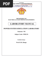 17EEL76 - PSS Lab Manual