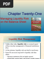 Chapter Twenty-One: Managing Liquidity Risk