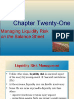 Chapter Twenty-One: Managing Liquidity Risk