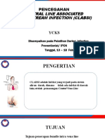 Central Line Associated Bloodstream Infection (Clabsi) : Pencegahan