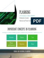 Planning: Introductory Concepts Historical and Present Context