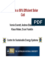 Very High Efficiency Solar Cells Presentation