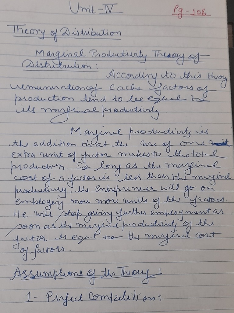 Microeconomics Notes Unit 4 Pdf