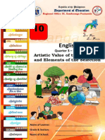 English: Artistic Value of The Structure and Elements of The Selection