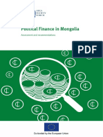 Political Finance in Mongolia: Assessment and Recommendations