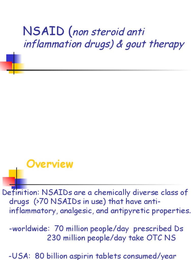Nsaid ( Non Steroid Anti Inflammation Drugs) & Gout Therapy PDF