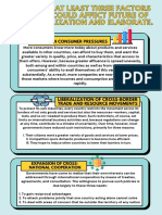 Give at Least Three Factors That Could Affect Future of Globalization and Elaborate.