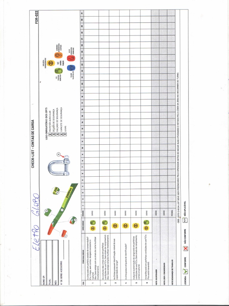 Check-List - Cintas | PDF