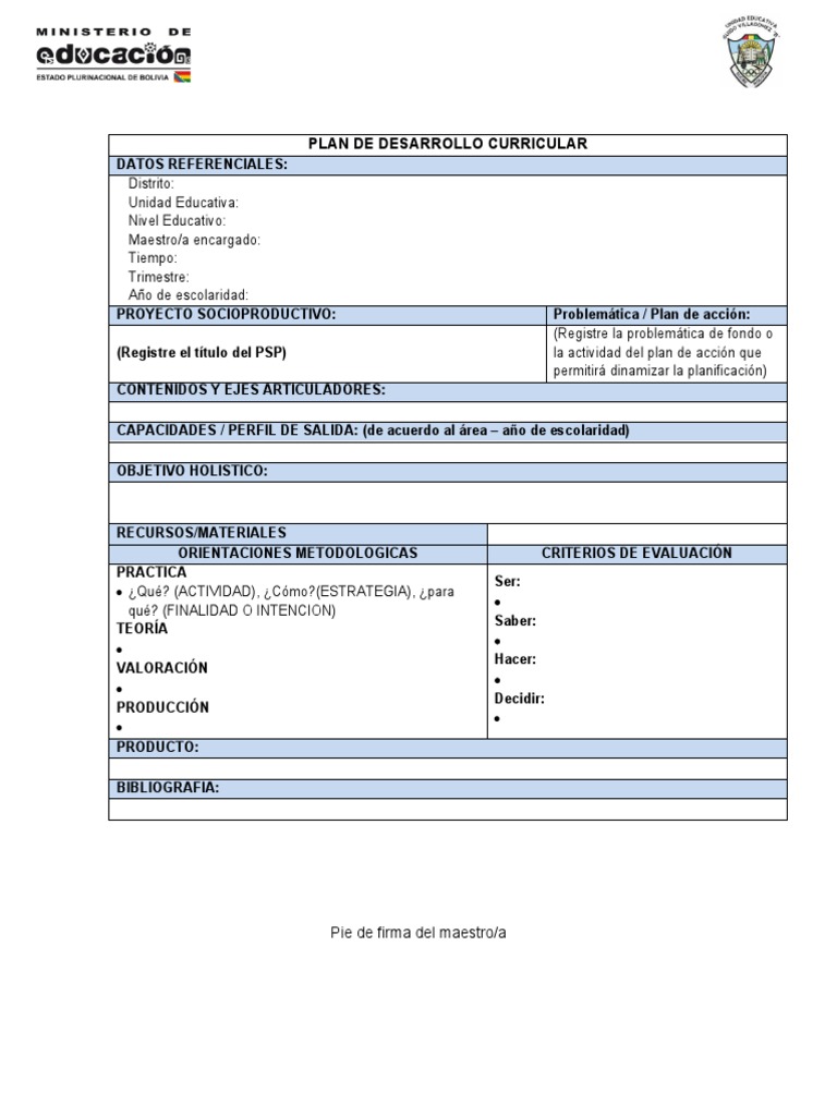 Formato PDC 2022 | PDF