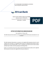 African Bank Restructuring Offer Information Memorandum Incl Annexures