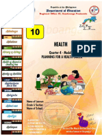 Grade 10 HEALTH Q4 Module 1