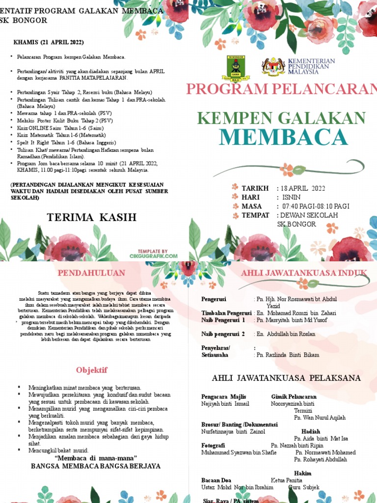 Buku Program Galakan Membaca 2022 | PDF