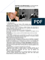 Tema 23 La Instauracion de Un Sistema Liberal Democratico en Espania 197578