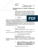 Crisanto Dario Ticllasuca Taboada Queja Por Inconducta Funcional Contra La Fiscal de Chupaca