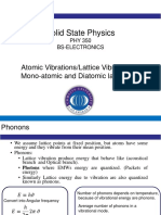 Atomic Vibrations in Solids