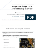 Automotive Systems, Design Cycle and Automotive Industry Overview