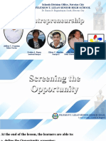 April 12 Screening The Opportunities