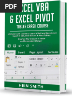 Excel VBA Excel Pivot Tables Crash Course Ultimate Crash Course To Learn It Well and Become An Exper