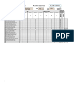 Registros de Niveles de Logro Individual 1° Grado A