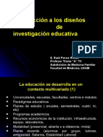 Introducción a los diseños de investigación educativa