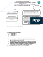 Evaluación de La Segunda Unidad