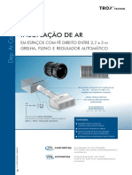 Insufação de ar em espaços com pé direito entre 2,7 e 3m