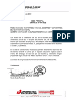 Circular 006-2022 - Suspension de Clases