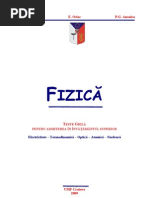 Teste_Grila_Fizica_2009 Electricitate – Termodinamică – Optică – Atomică – Nucleară