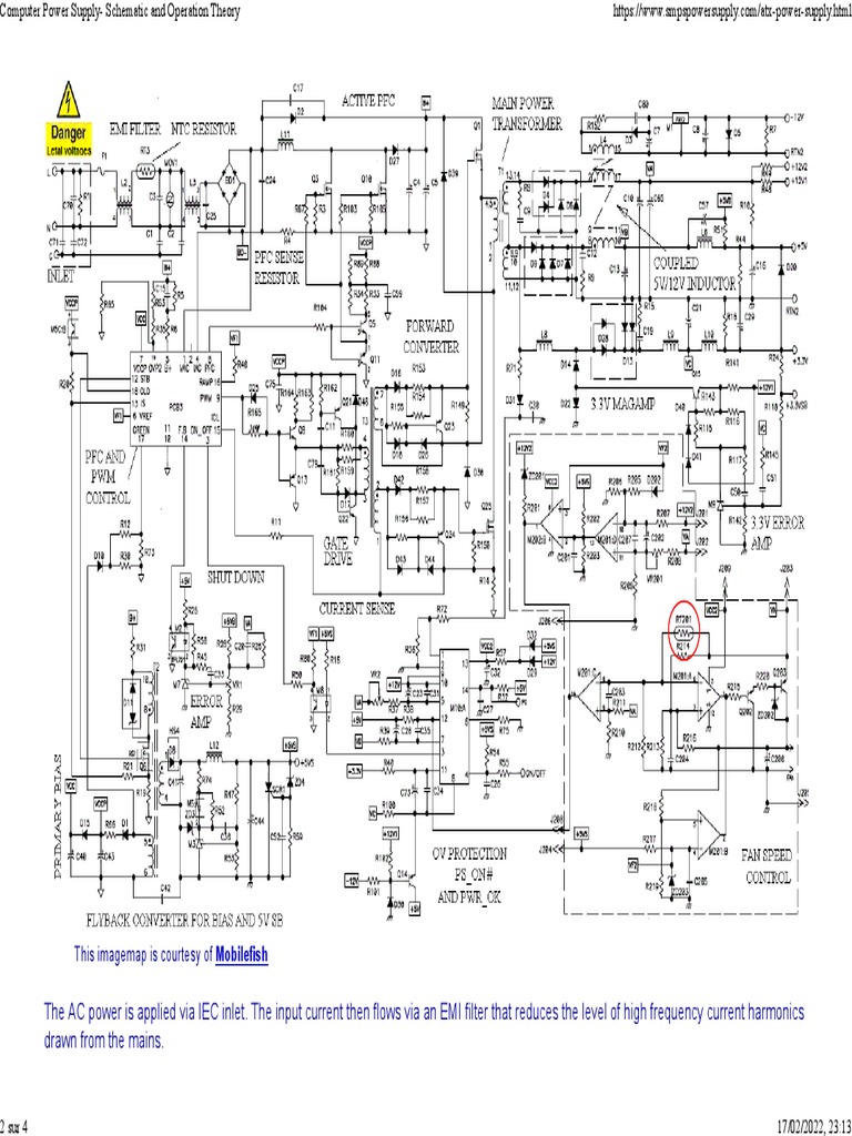 Computer Power Supply Schematic and Operation Theory PDF